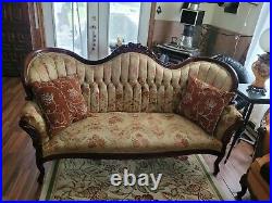 Brocade Victorian Sofa