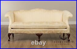 Broyhill Chippendale Style Ball And Claw Foot Sofa