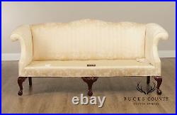 Broyhill Chippendale Style Ball And Claw Foot Sofa