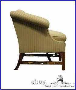 CENTURY FURNITURE Traditional Camel Back Cream / Off White Striped Upholstery