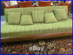Couch Adrian Pearsall Mid-century Modern Solid Teak Upholstered