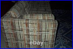 COUCH Sofa SEARS Vintage 1970's 1980's Vintage Retro Brown Orange Furniture