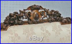 Carved Griffin Faced Rosewood American Victorian Sofa Settee Herter Brothers