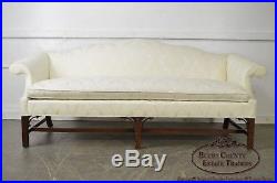 Century British National Trust Collection Mahogany Chippendale Style Sofa