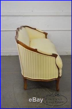 Century French Louis XV Style Long Sofa (B)