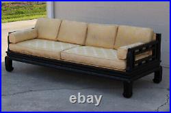 Century Furniture TLC Ming Chinoiserie Black Lacquer Sofa Chin Hua Raymon Sobota