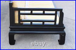 Century Furniture TLC Ming Chinoiserie Black Lacquer Sofa Chin Hua Raymon Sobota