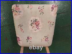 Chair Padded With Fabric with Flowers Design Years' 60