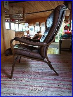 Chair Vintage 60er Leather Relaxing Chair Easy Chair Mid Century Danish 31