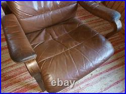 Chair Vintage 60er Leather Relaxing Chair Easy Chair Mid Century Danish 31
