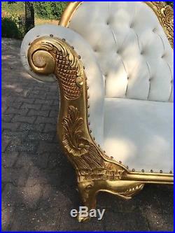 Chaise Lounge In French Louis XVI Style. Worldwide Shipping