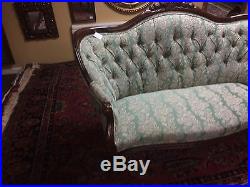 Charming Antique Victorian Settee Love Seat