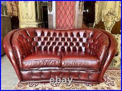 Chesterfield Sofa English XX Century Red Available The Pair