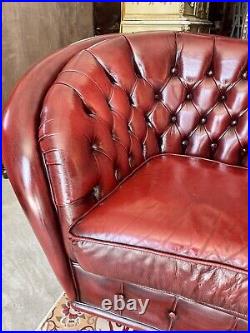 Chesterfield Sofa English XX Century Red Available The Pair