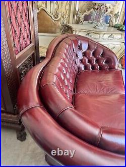 Chesterfield Sofa English XX Century Red Available The Pair