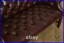 Chippendale Chesterfield Style Tufted Loveseat