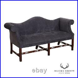 Chippendale Style Camelback Mahogany Settee