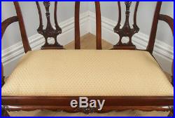 Chippendale Style Carved Solid Mahogany Couch Sofa Settee Settle Chair Armchair