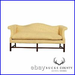 Chippendale Style High Quality Mahogany Camelback Sofa