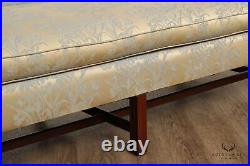 Chippendale Style Vintage Mahogany Rolled Arm Camelback Sofa