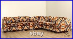 Class. Gal. J. Lenor Larsen Mid Century Modern Custom Upholstered Sectional Sofa