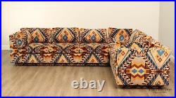 Class. Gal. J. Lenor Larsen Mid Century Modern Custom Upholstered Sectional Sofa