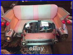 Collectible By Yab Design Fun Furniture Pink Cadillac Couch with Matching Mirror