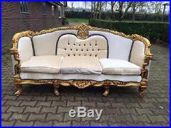 Complete French Living Room Set Louis XVI Sofa And 2 Chairs