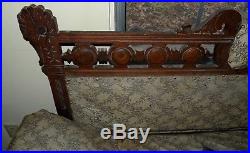 Cool Antique EASTLAKE Style Fainting Couch Loveseat Day Bed