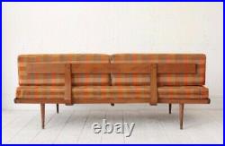 Cover ONLY for MID-CENTURY Danish DAYBED SOFA settee cool plaid pattern