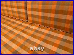 Cover ONLY for MID-CENTURY Danish DAYBED SOFA settee cool plaid pattern