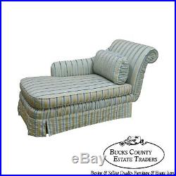 Cox Quality Upholstered Recamier Chaise Lounge