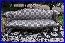 Custom Made Mahogany Sofa