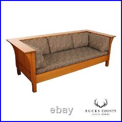 Custom Quality Mission Prairie Style Oak Settle