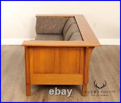 Custom Quality Mission Prairie Style Oak Settle