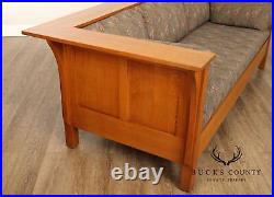 Custom Quality Mission Prairie Style Oak Settle