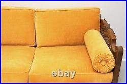 DREXEL Velero Mid 20th Century Spanish Style Caned Sofa