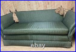 DROP ARM Knoll Knole Sofa Couch Loveseat w Ties Vtg Antique MCM Mid Century
