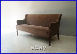 Danish 1960s mid century patterned 3 seat sofa