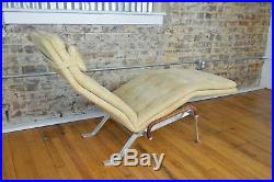 Danish Mid Century Modernist Chaise Lounge in the Style of Kastholm Fabricus