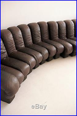 De Sede DS600 Non Stop Sofa in Brown Leather - 20 elements
