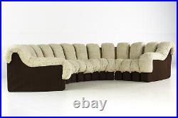 De Sede Mid Century D-S600 Non Stop Serpentine Sofa