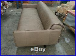 De Sede Of Switzerland Modernist 1986 Leather Sofa Convertible Bed New Leather