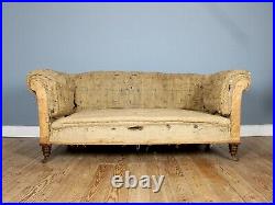 Deconstructed 19th Century Victorian Chesterfield Sofa with Cope Castors