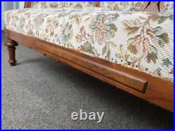 Deluxe! C1910 Antique Loveseat Victorian Parlor Sofa Carved Eastlake Walnut HOT