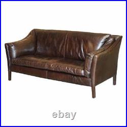 Display Condition Halo Groucho Bike Tan Brown Leather Sofa Part Of A Large Suite