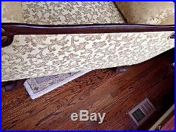 Duncan Phyfe LoveSeat Mahogany Wood Professionally Restored & Custom Upholstery