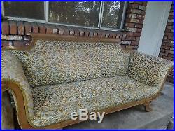 Duncan Phyfe Sofa tapestry couch sofa antique vintage old victorian