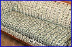 Duncan Phyfe Style Vintage Carved Mahogan Sofa