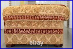 Duresta Turkish Rug Upholstery Sofa Feather Filled On Ruched Arms & Bun Feet